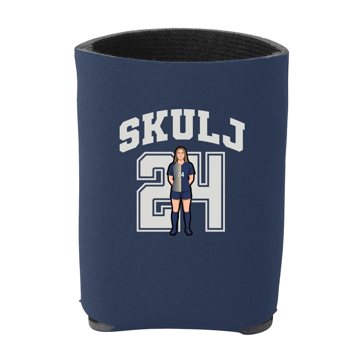 Can Holder — Number in Navy