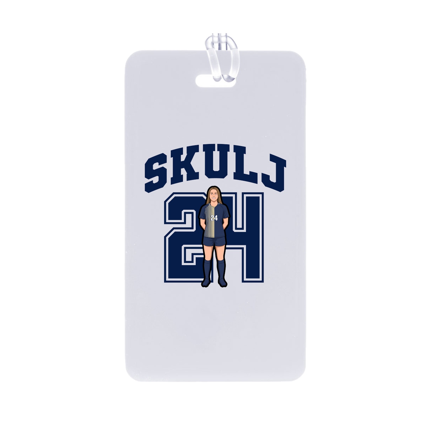 Bag Tag — Number in Classic