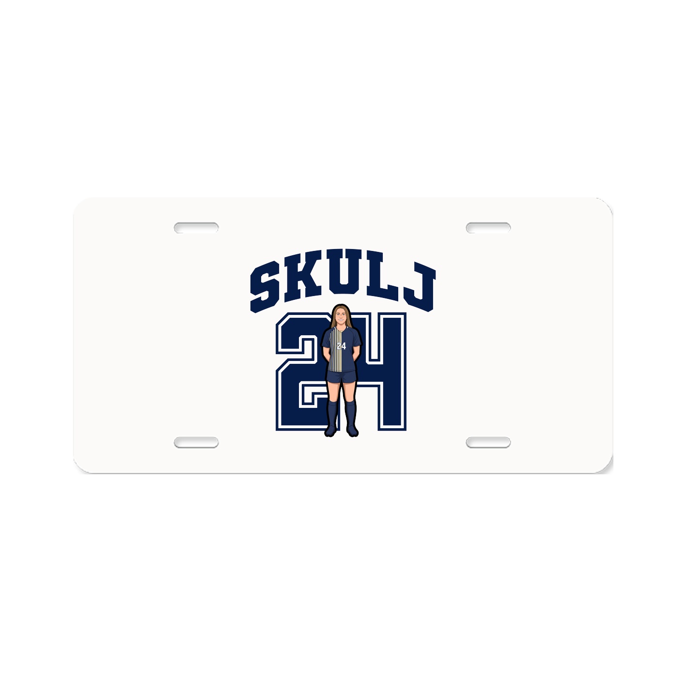 License Plate — Number in Classic