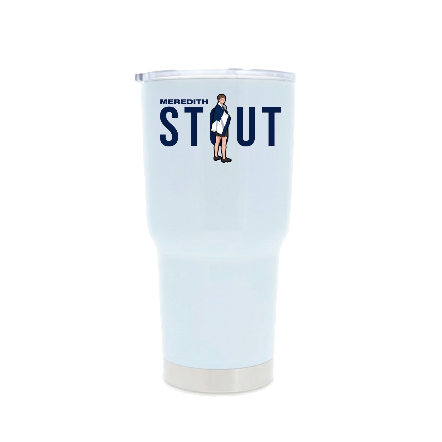 30oz Stainless Steel Tumbler — Player Name in White