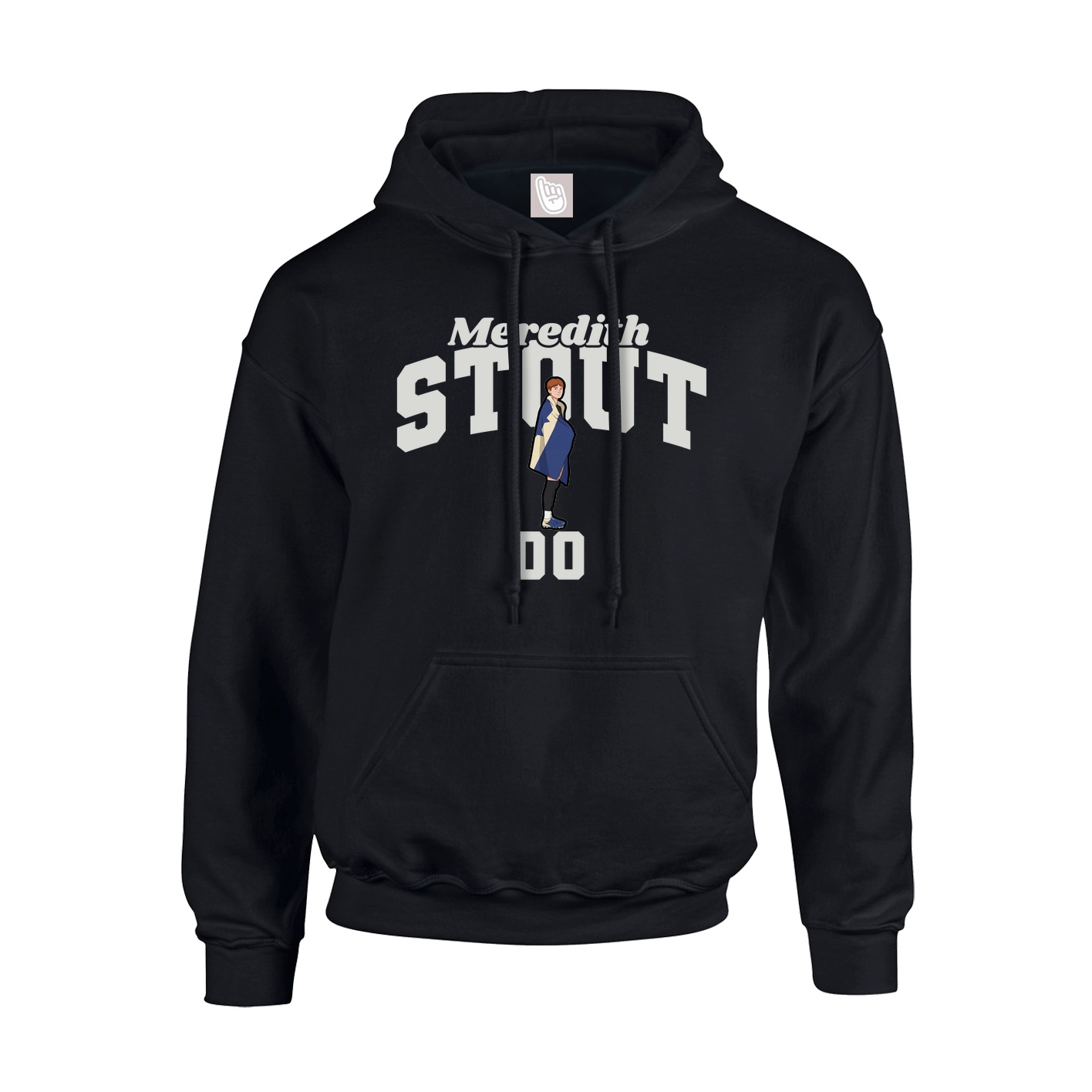 Youth Hoodie — Signature Arch in Black