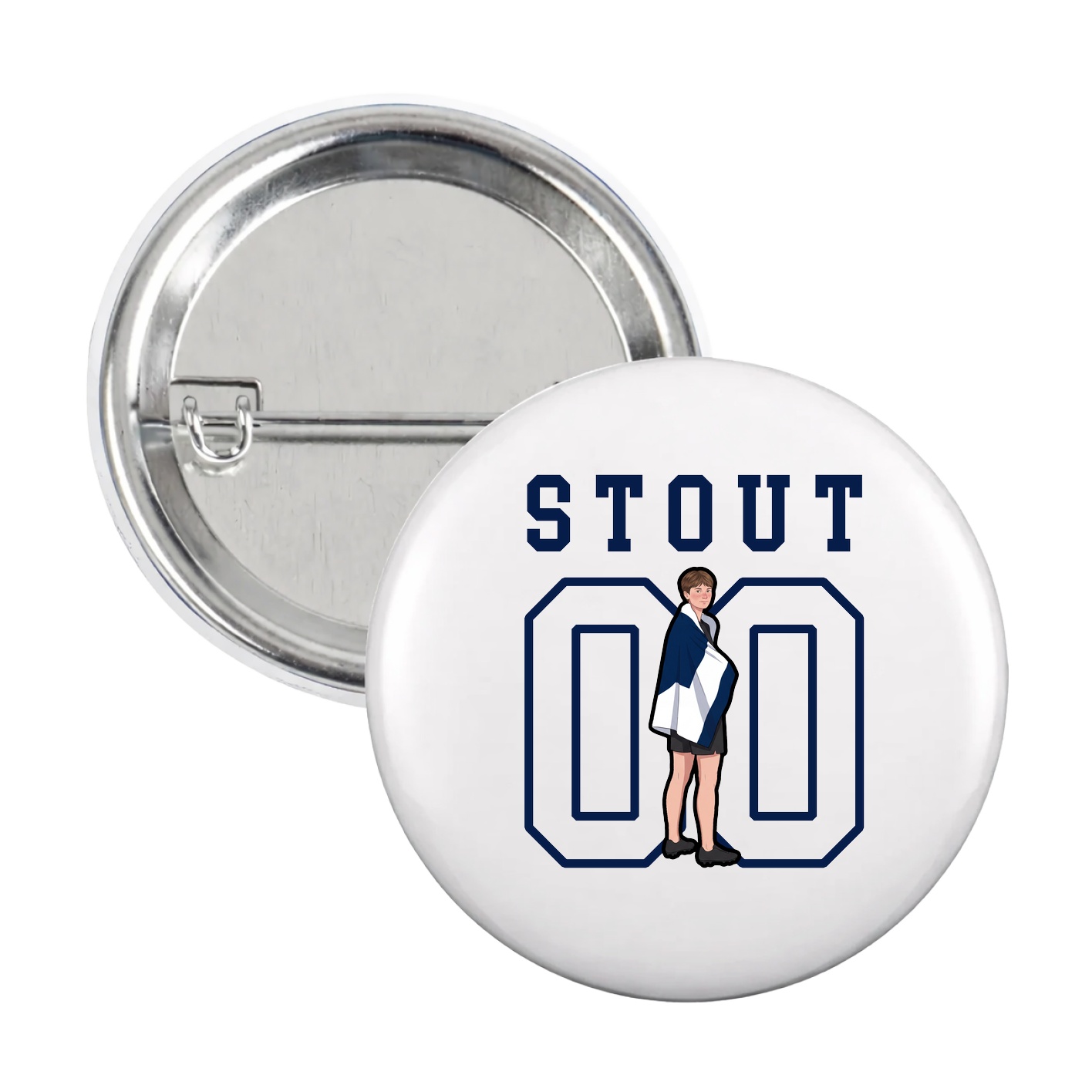 Game Day Button — Shirsey in White