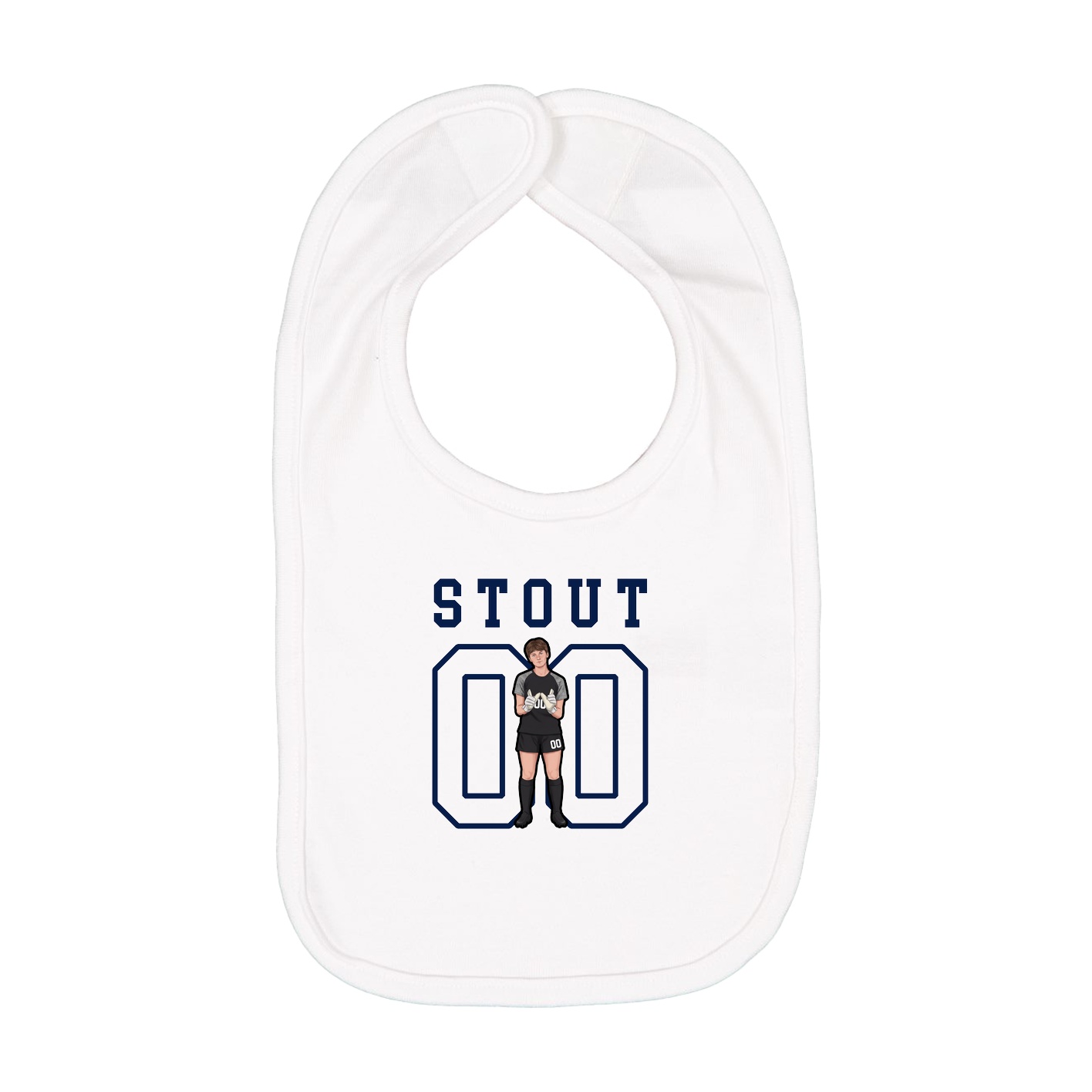 Infant Bib — Shirsey in White