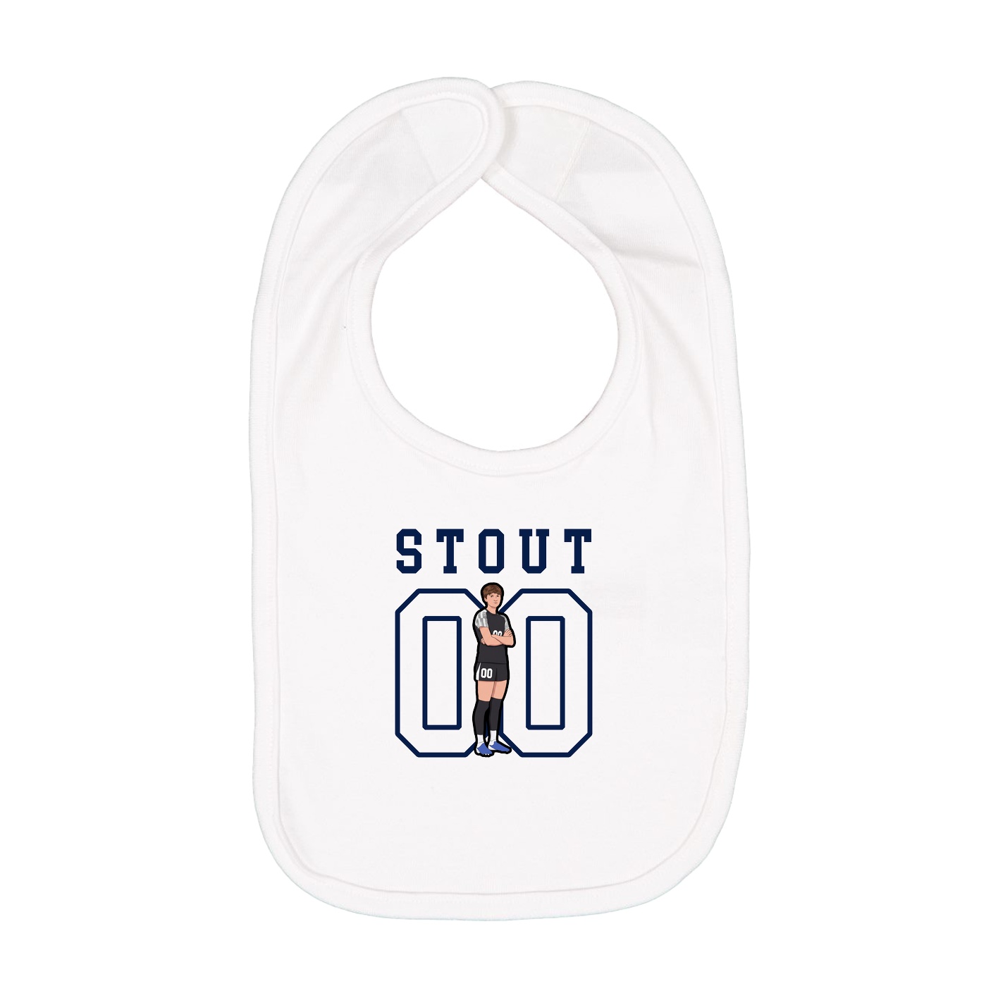 Infant Bib — Shirsey in White