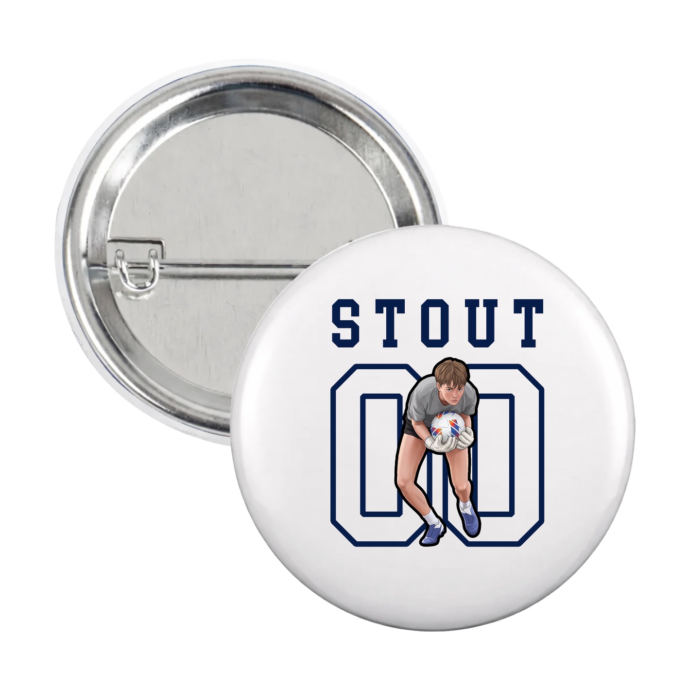 Game Day Button — Shirsey in White