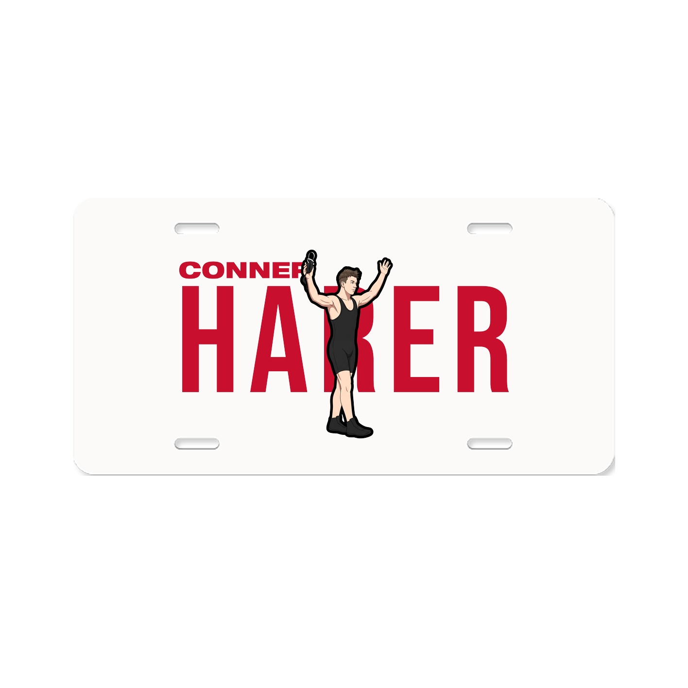 License Plate — Player Name in Classic