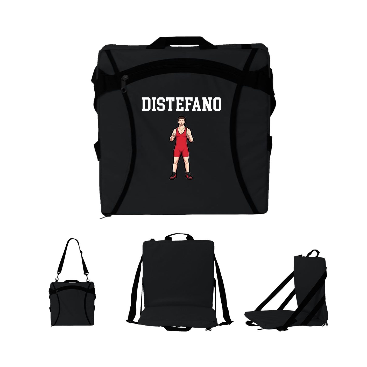 Folding Stadium Seat — Shirsey in Black