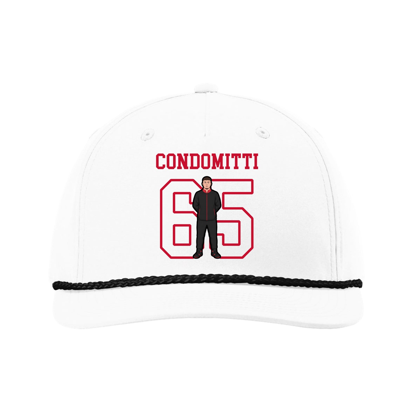 Five-Panel Classic Rope Cap — Shirsey in White
