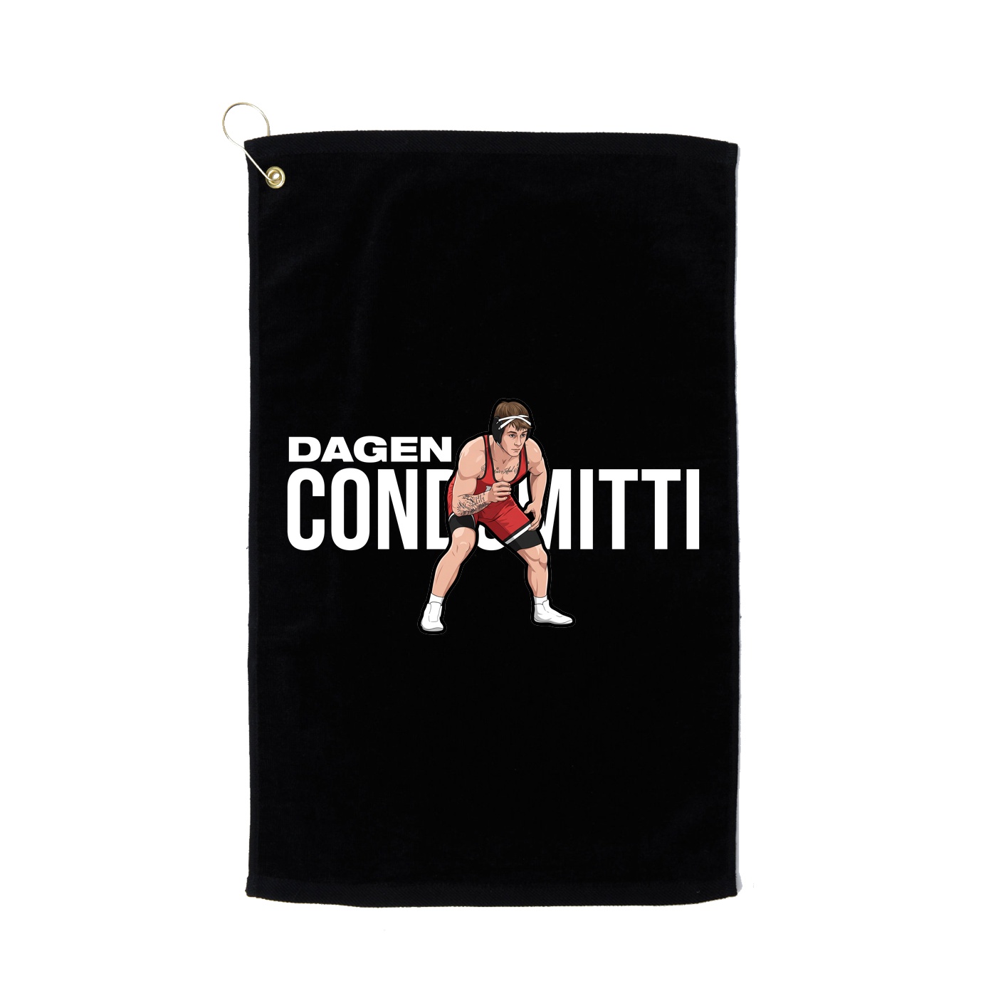 Golf Towel — Player Name in Black