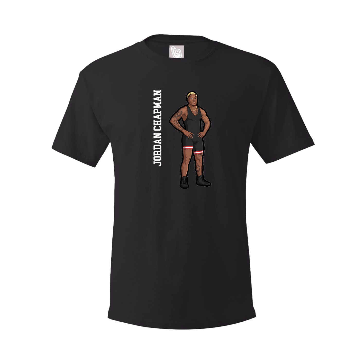 Tee — Name Vertical in Black