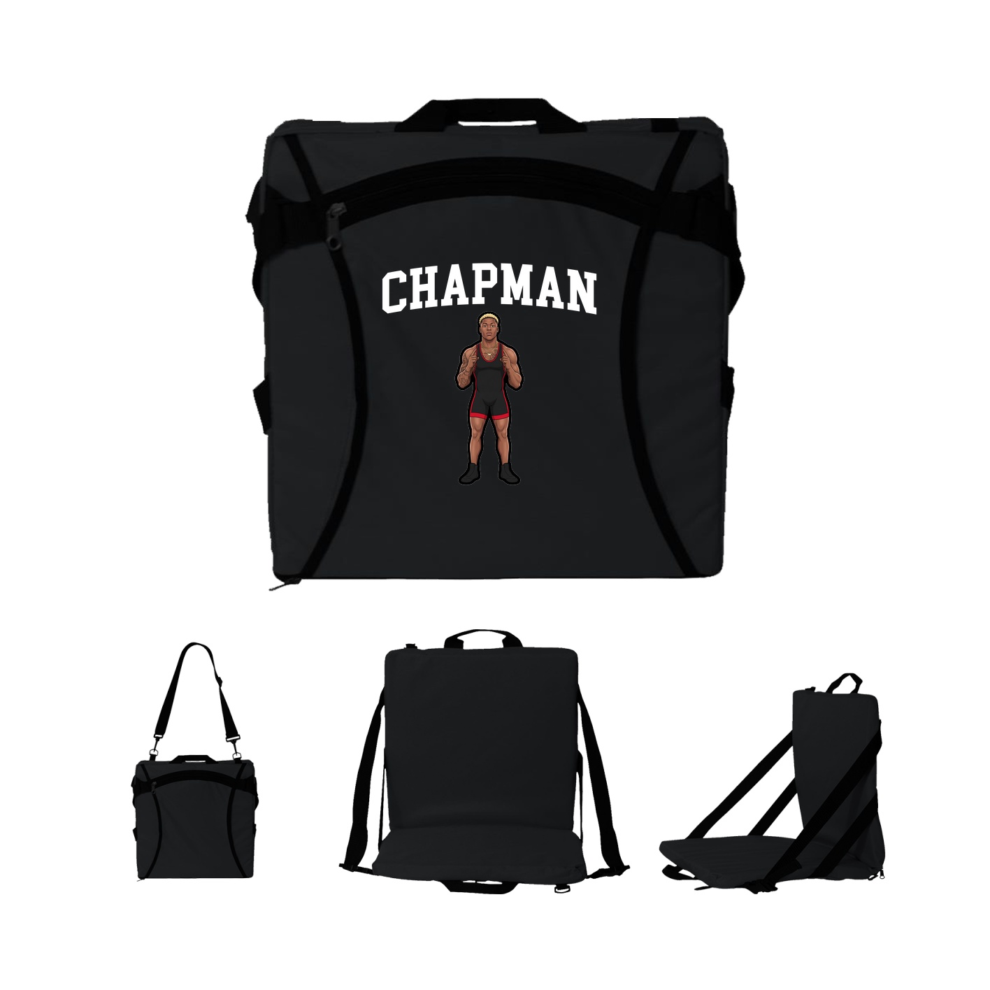 Folding Stadium Seat — Shirsey in Black