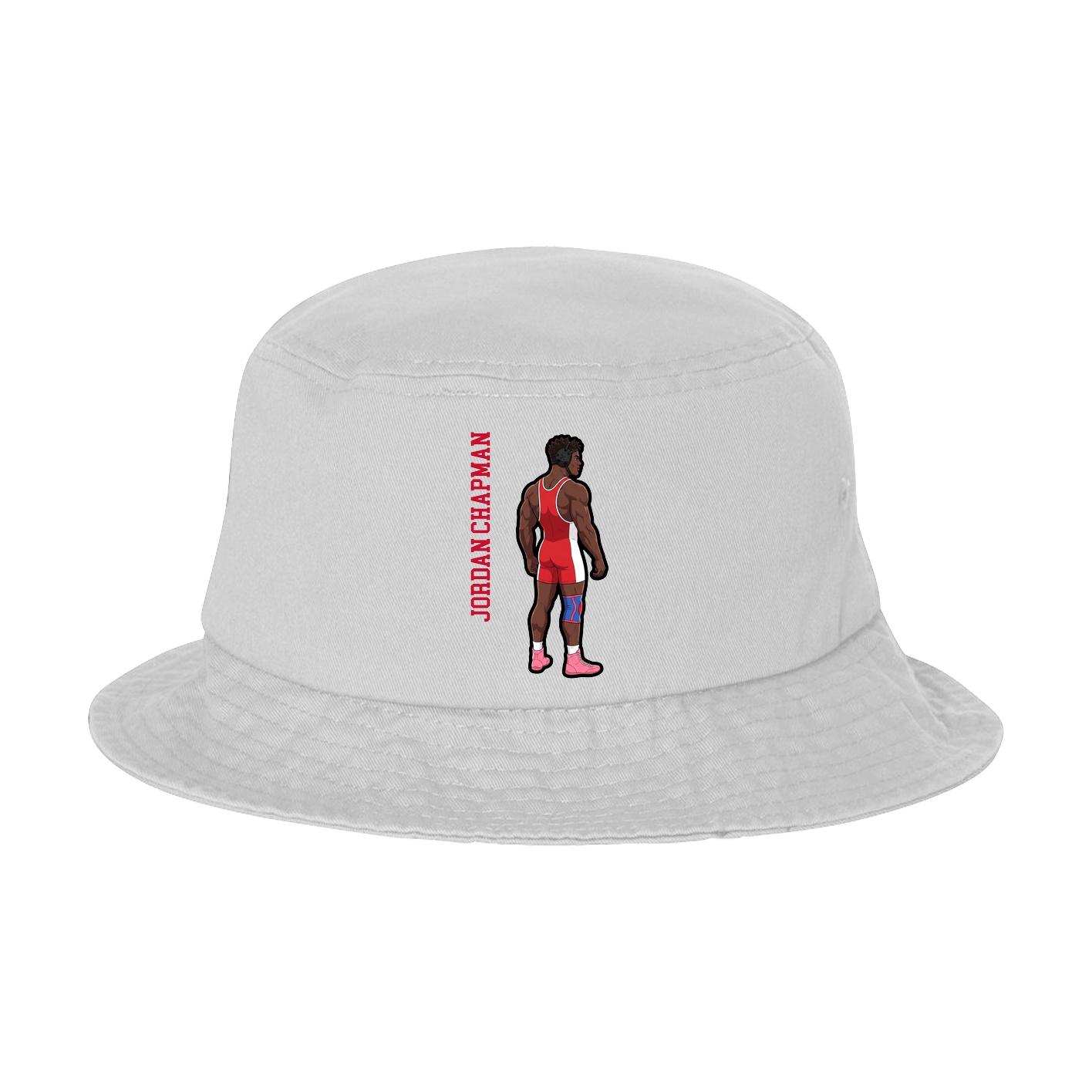 Bucket Cap — Name Vertical in White