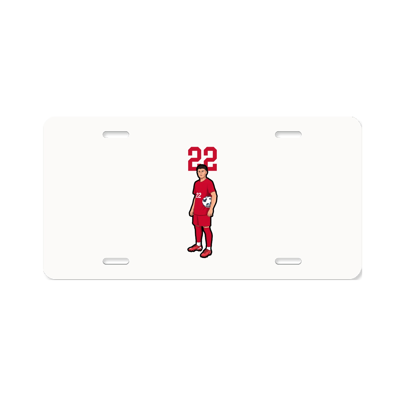 License Plate — Number Top in Classic