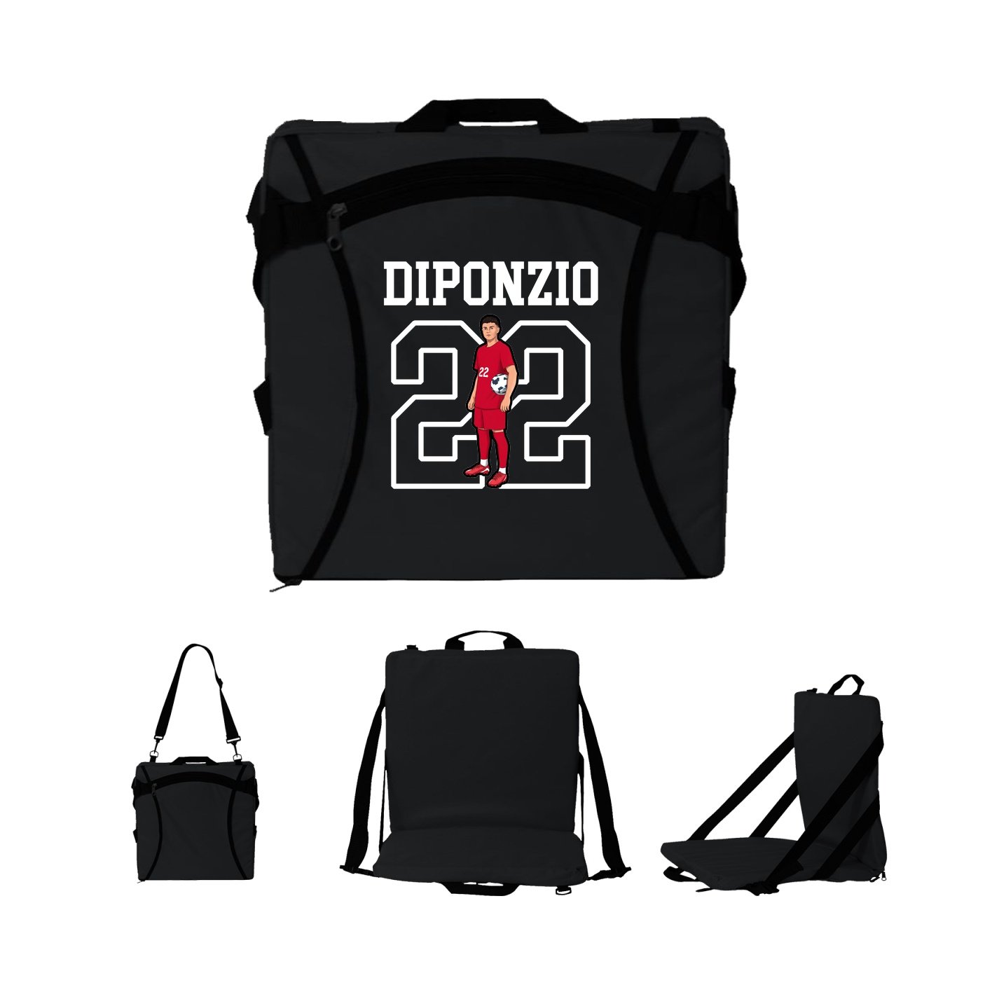 Folding Stadium Seat — Shirsey in Black