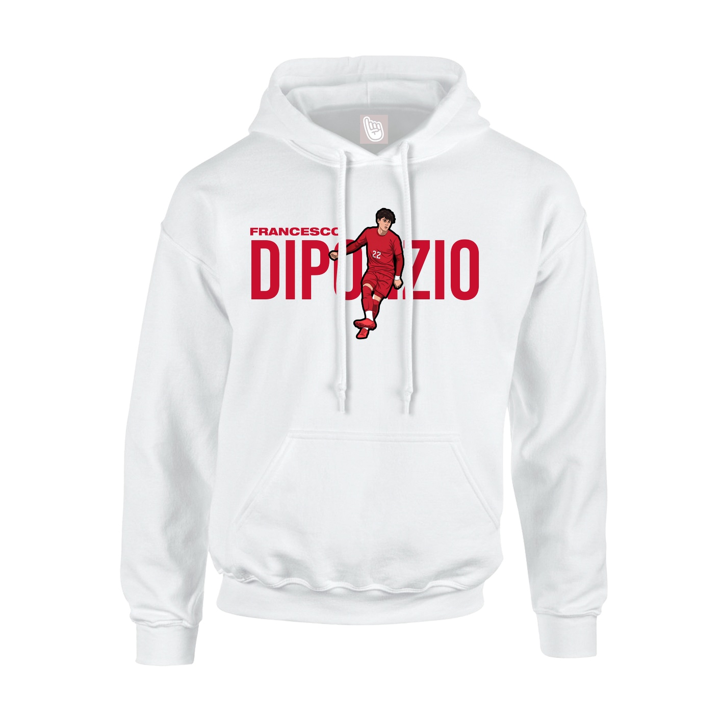Youth Hoodie — Player Name in White