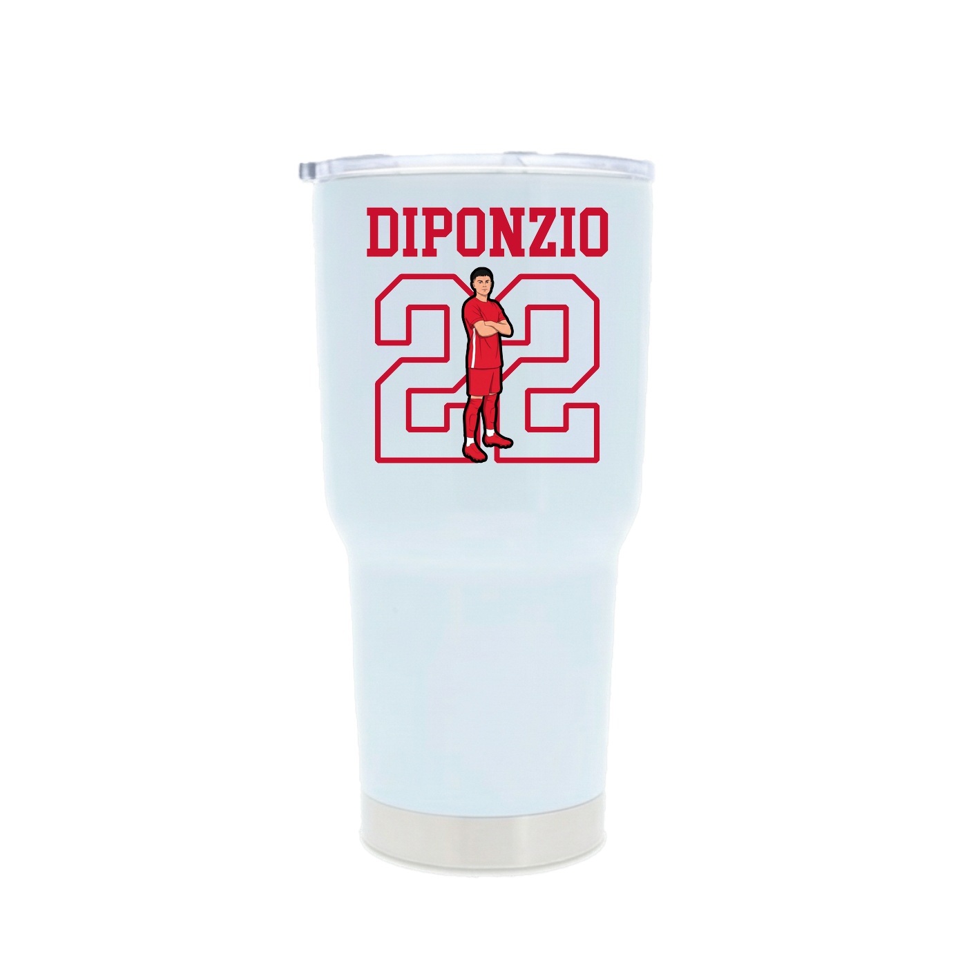 30oz Stainless Steel Tumbler — Shirsey in White