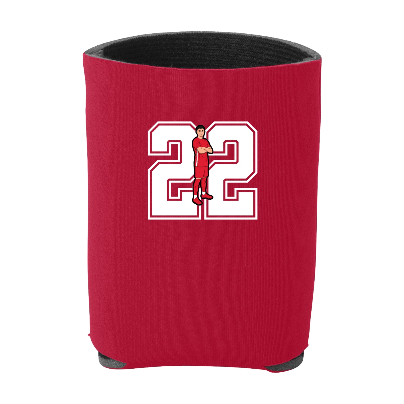 Can Holder — Number in Red