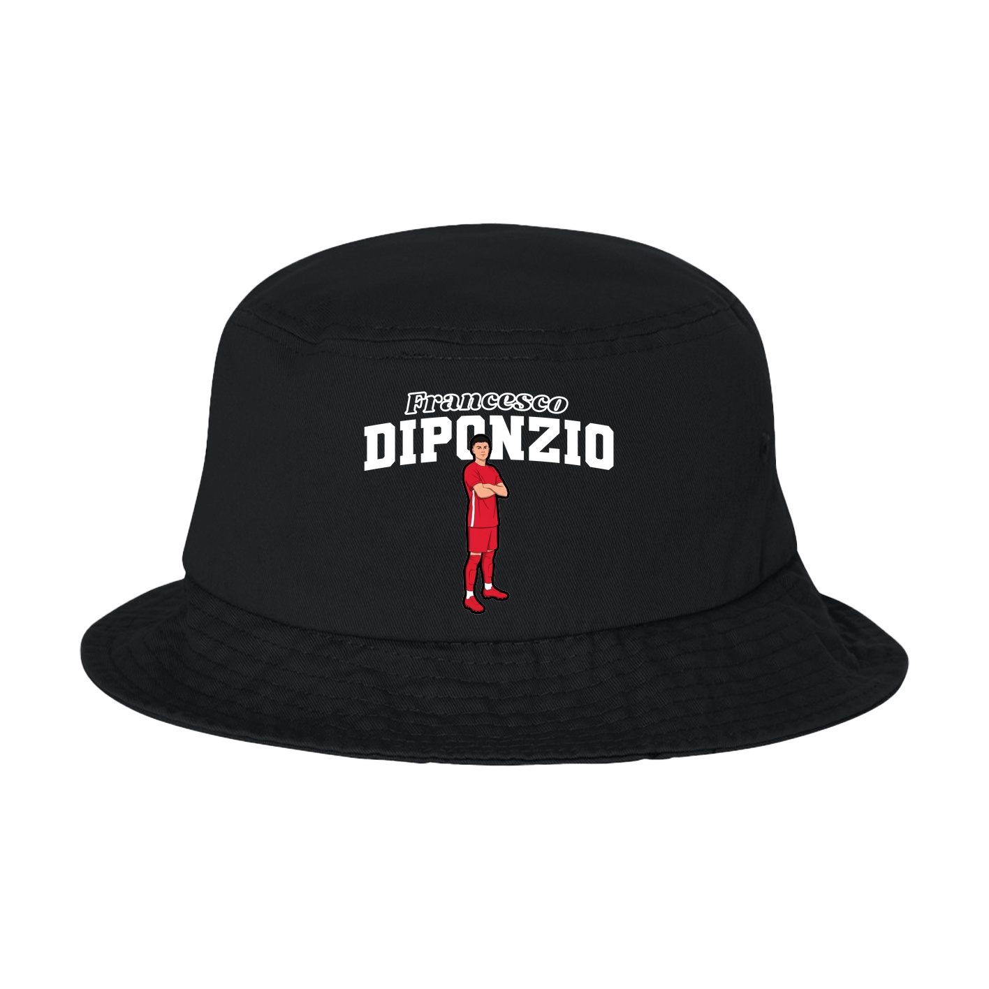 Bucket Cap — Name Arch in Black