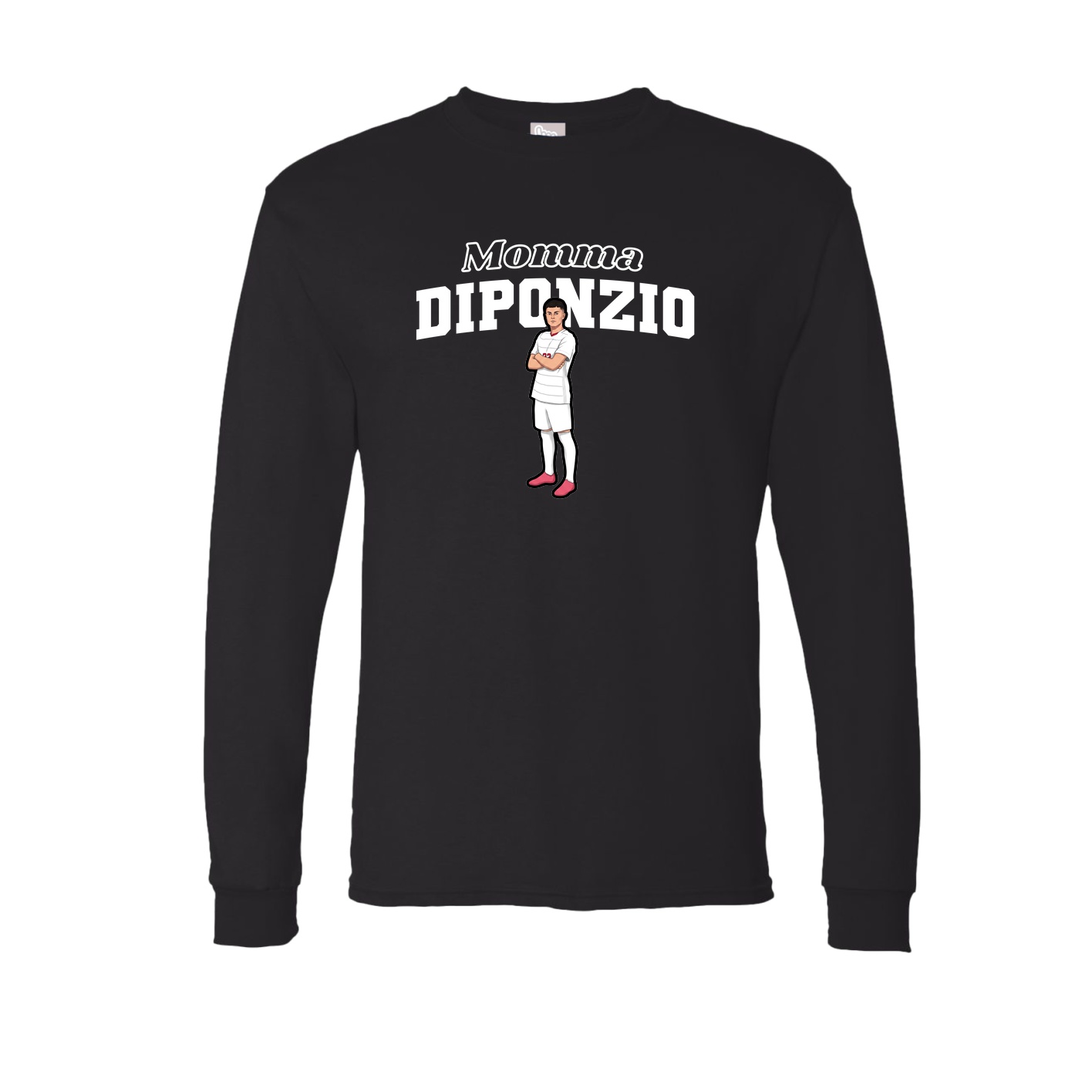 Long Sleeve Tee — Mothers Day Block in Black