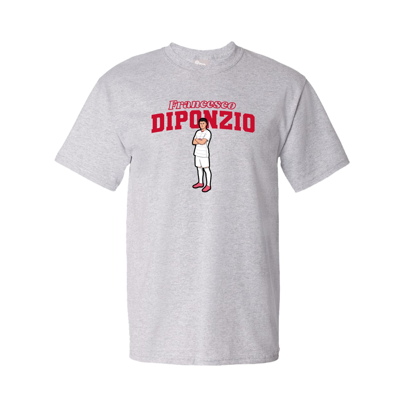 Youth Tee — Name Arch in Grey