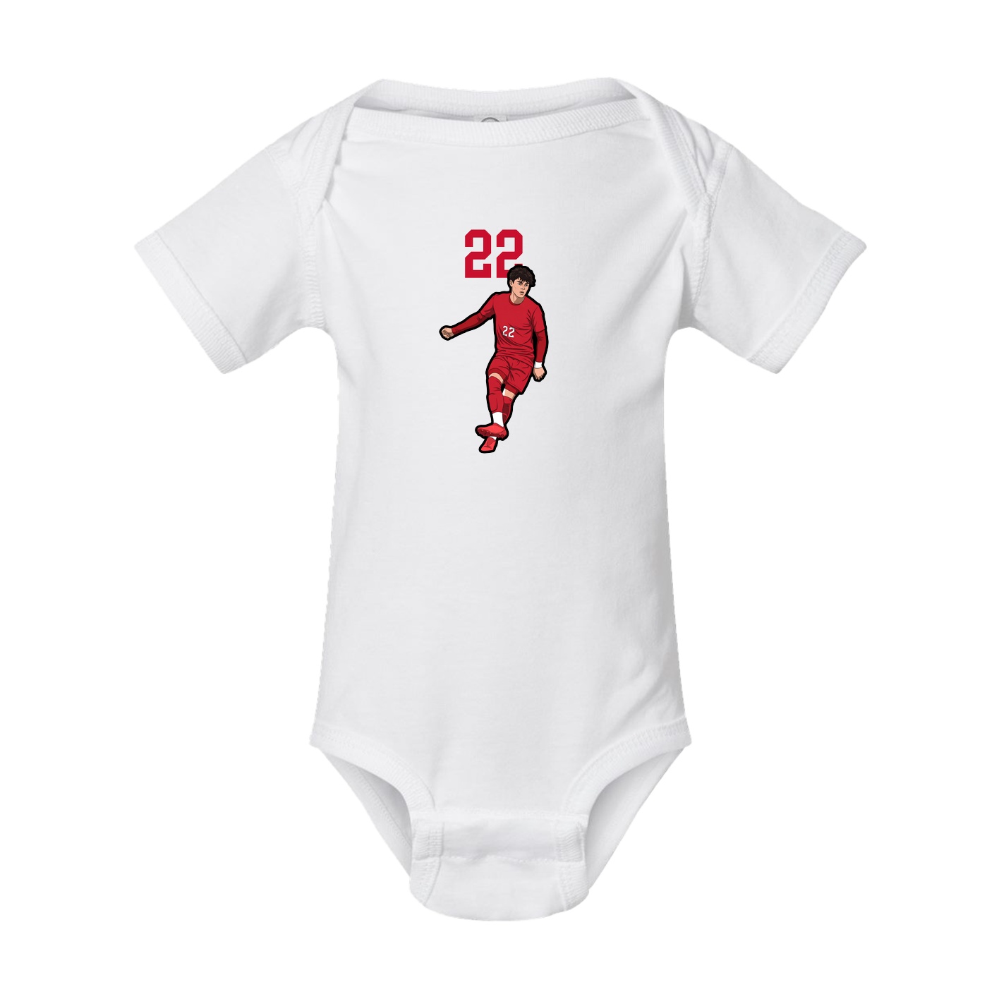 Baby Onesie — Number Top in White