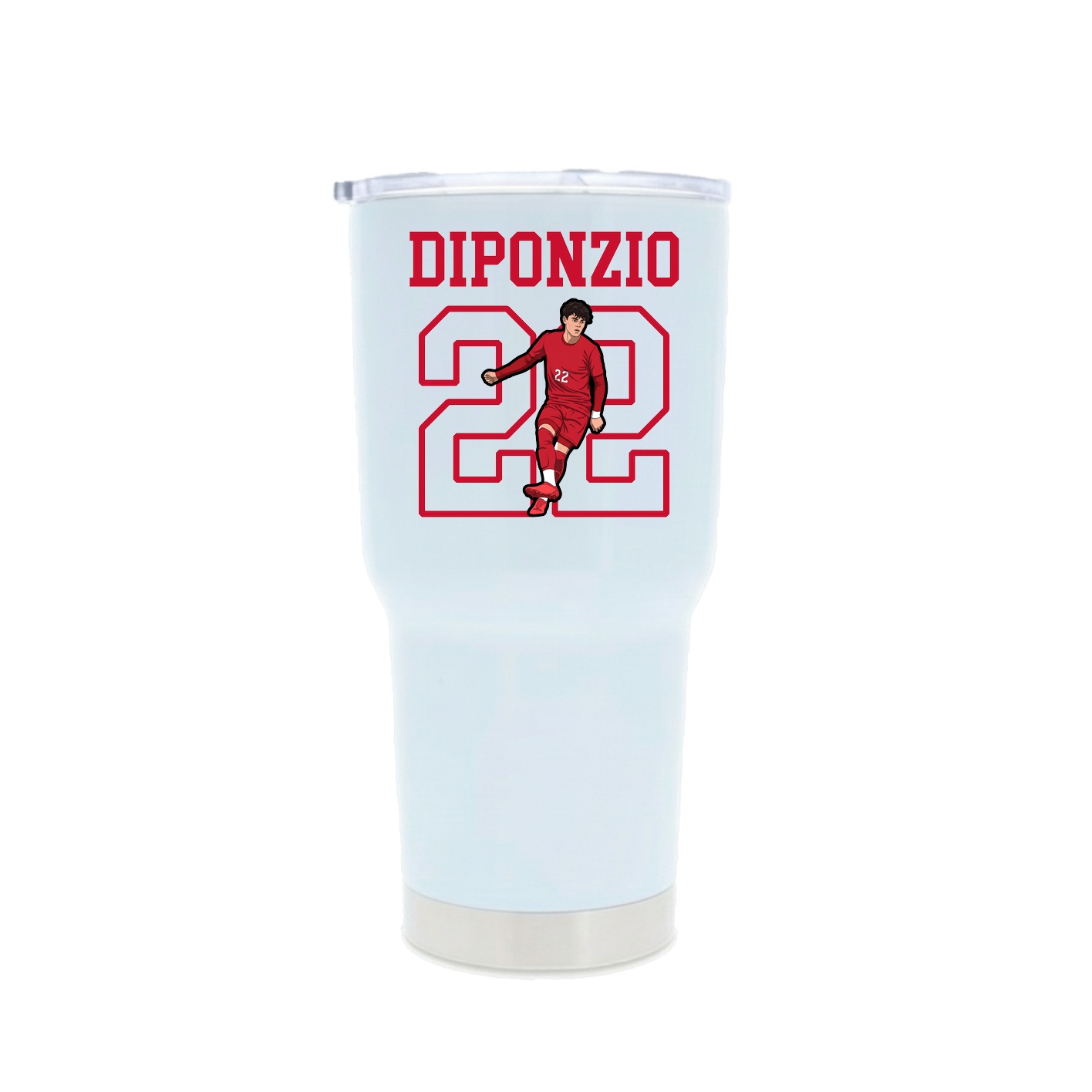 30oz Stainless Steel Tumbler — Shirsey in White