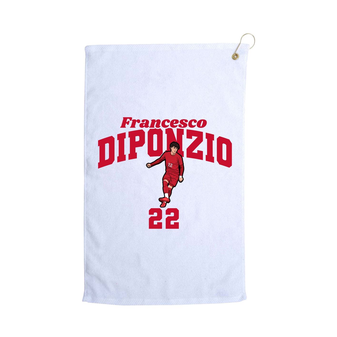 Golf Towel — Signature Arch in White