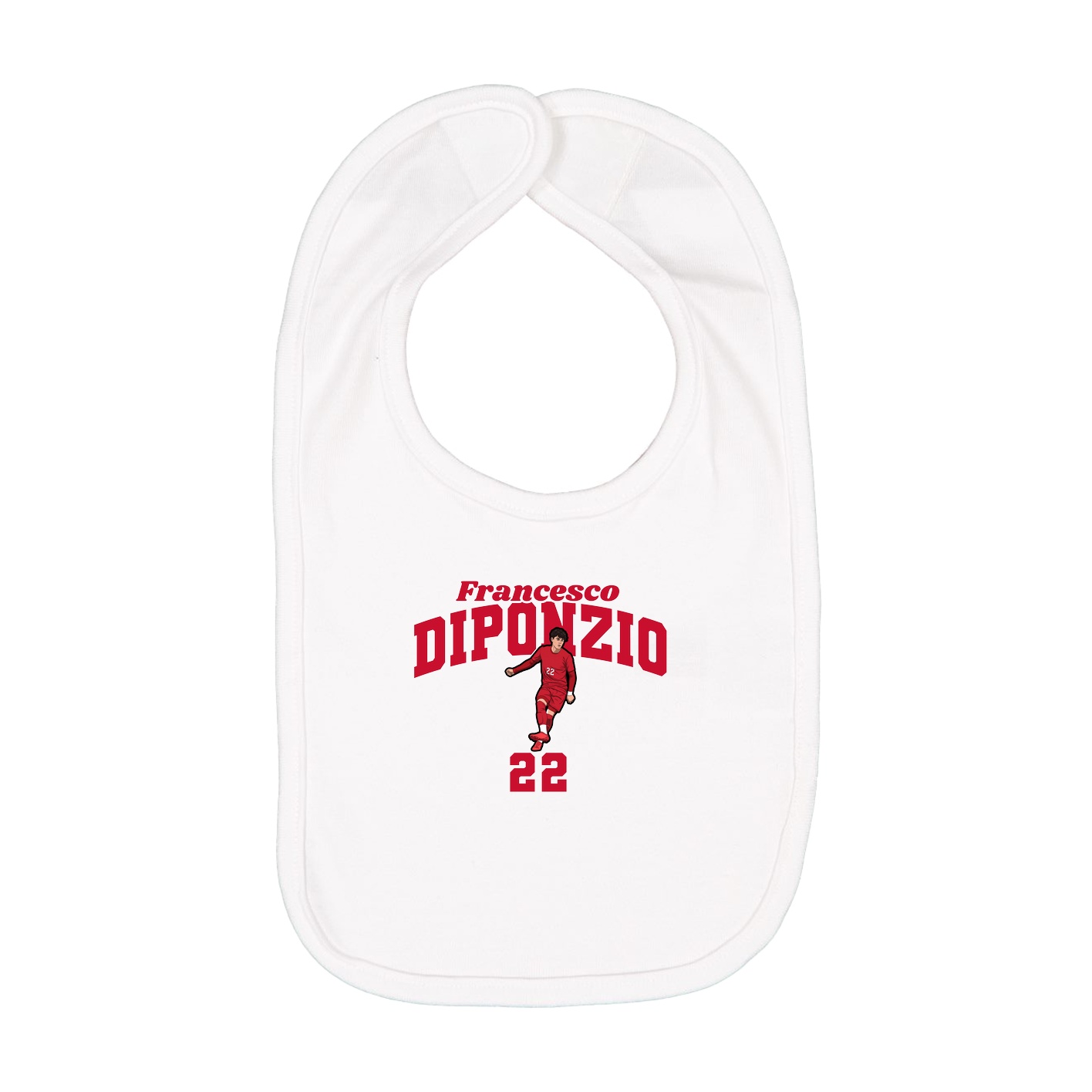 Infant Bib — Signature Arch in White