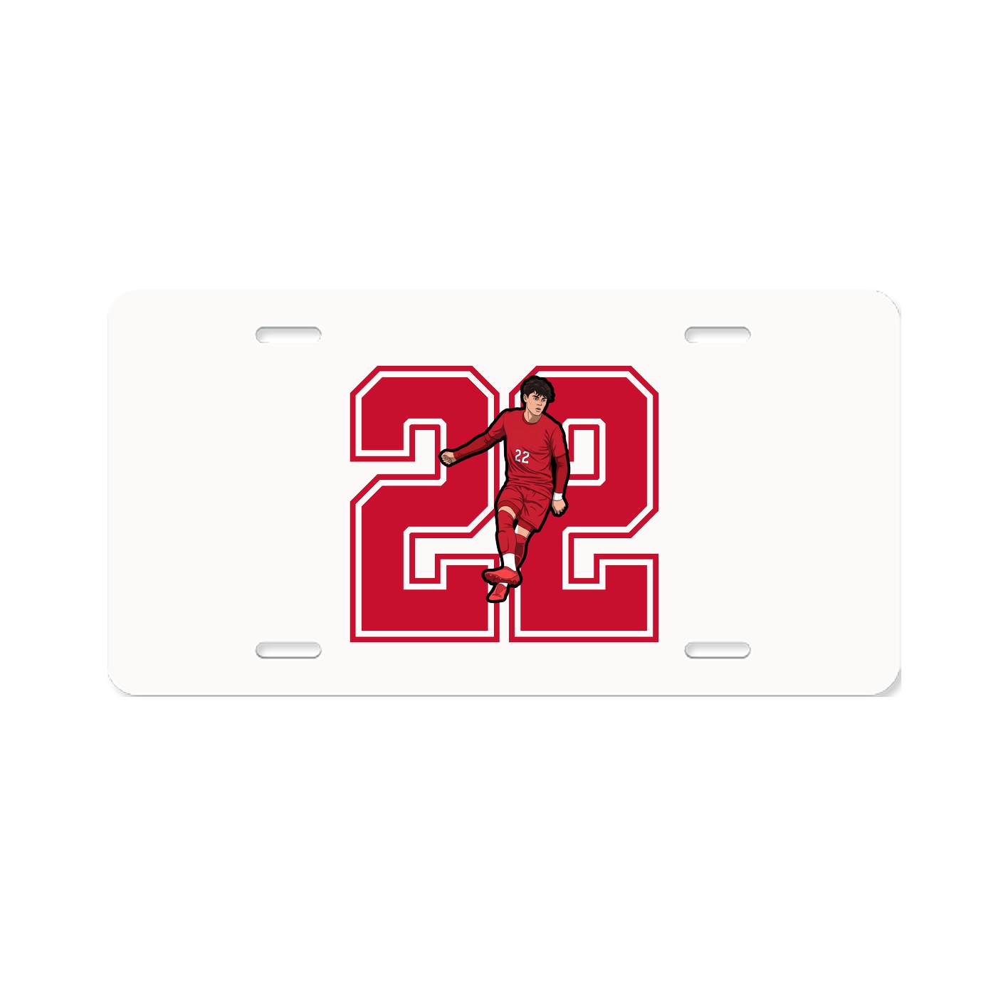 License Plate — Number in Classic
