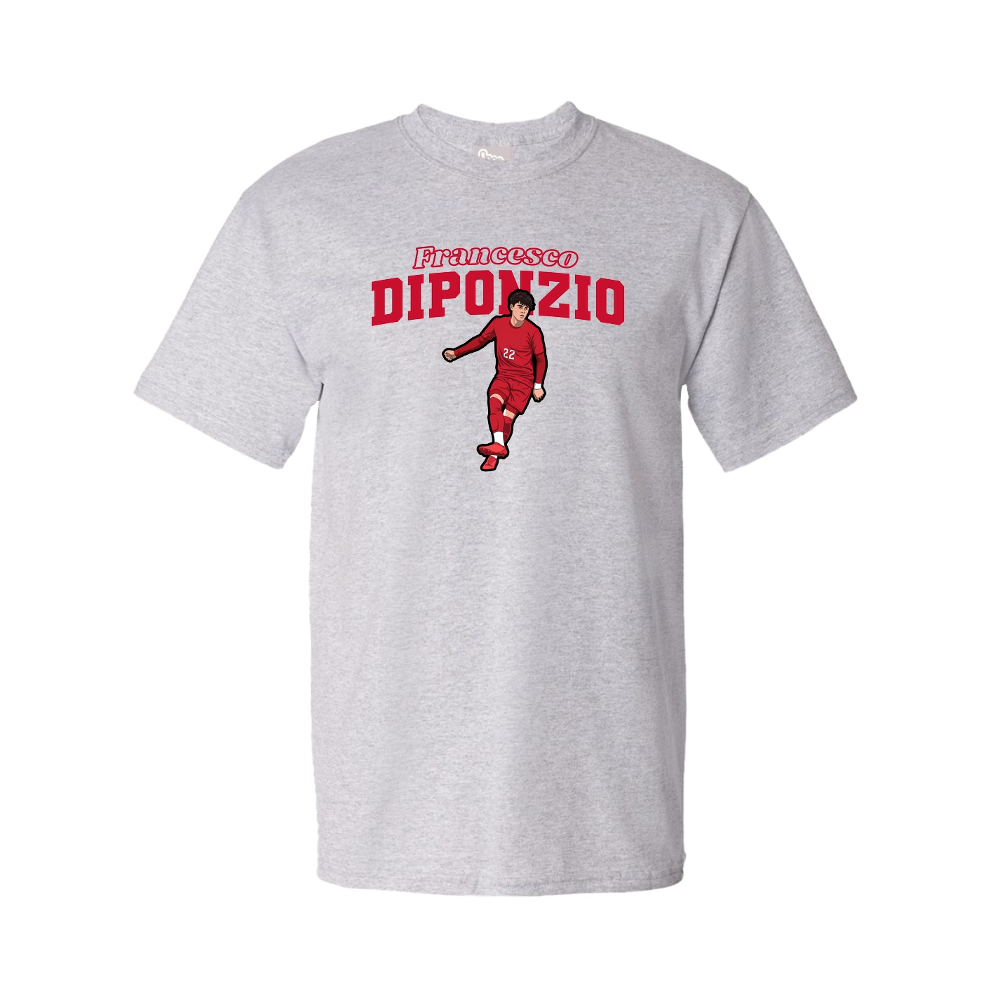 Youth Tee — Name Arch in Grey