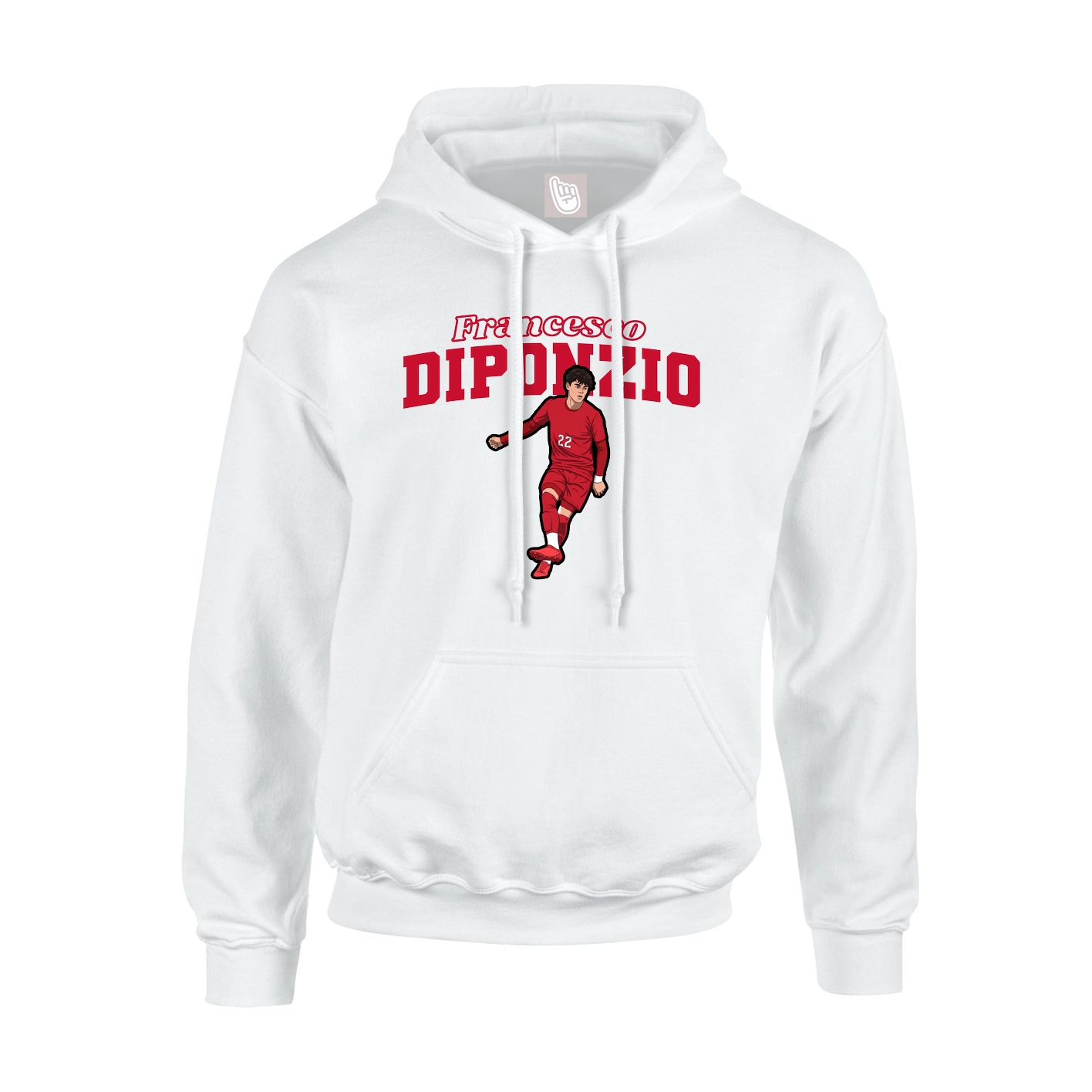 Hoodie — Name Arch in White