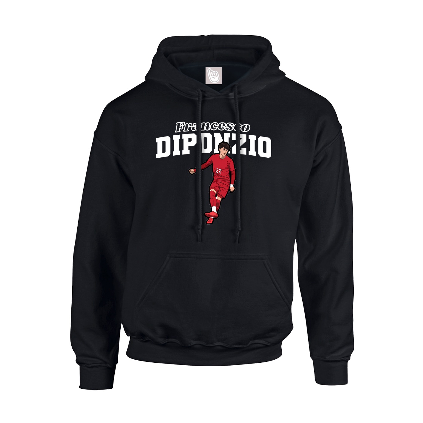 Youth Hoodie — Name Arch in Black