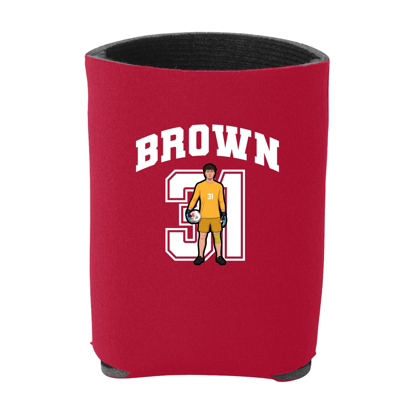 Can Holder — Number in Red