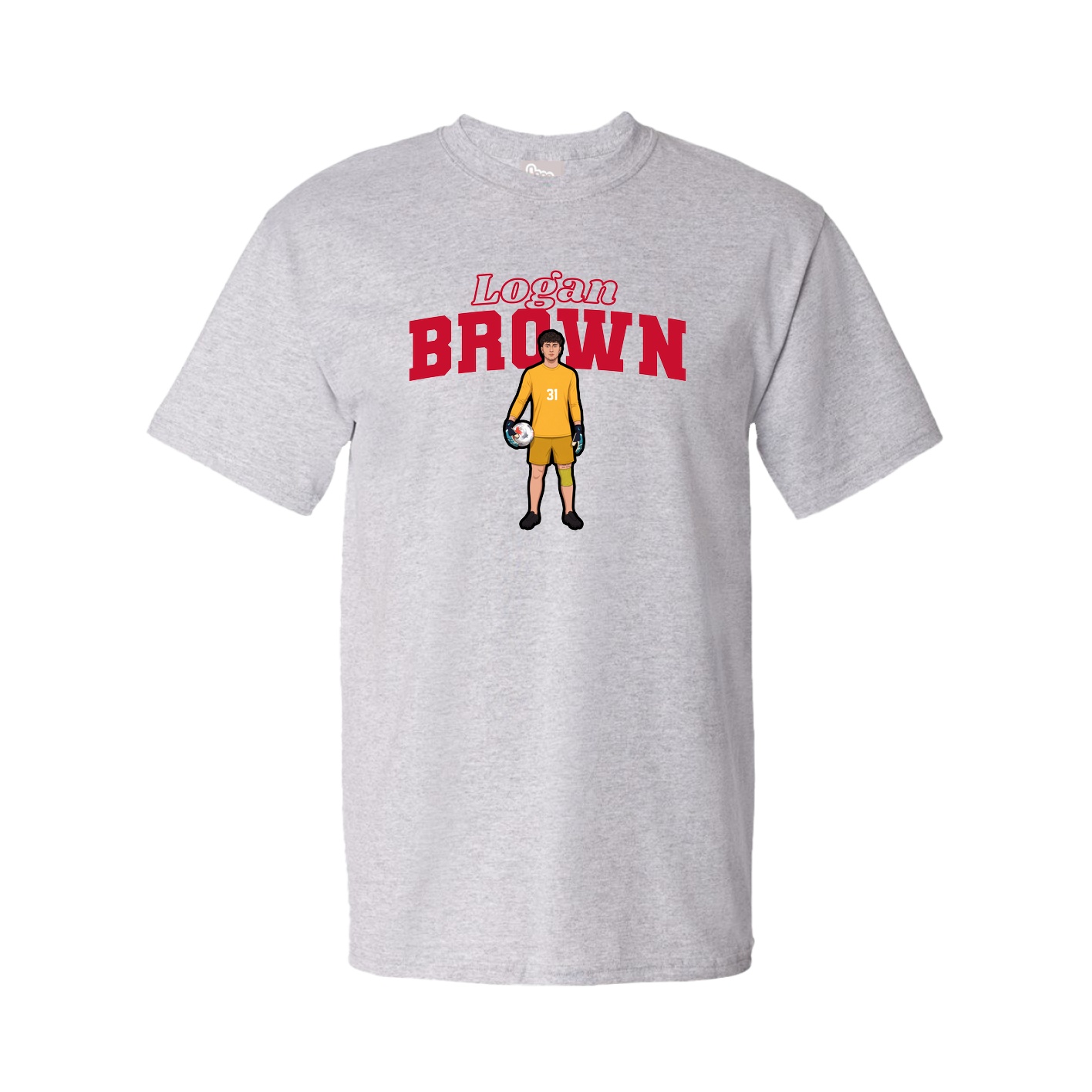 Tee — Name Arch in Grey