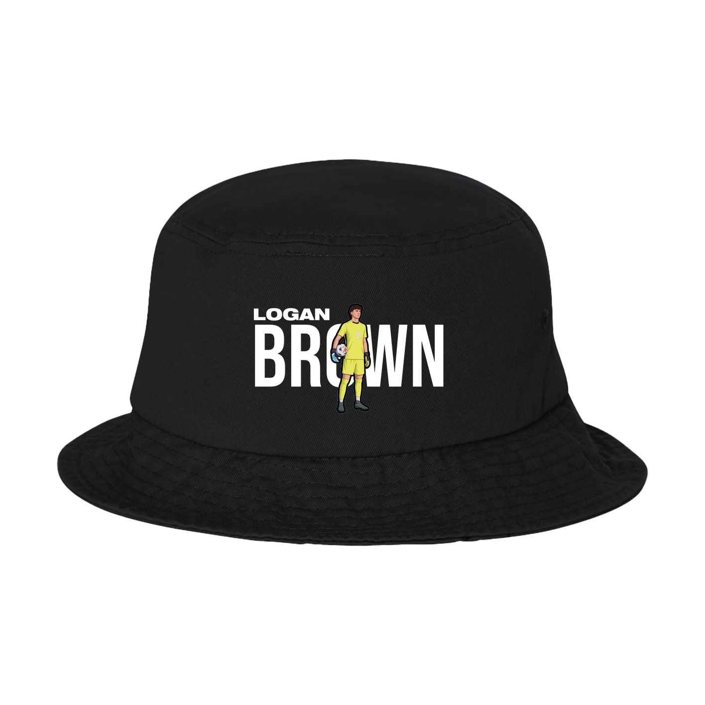 Bucket Cap — Player Name in Black