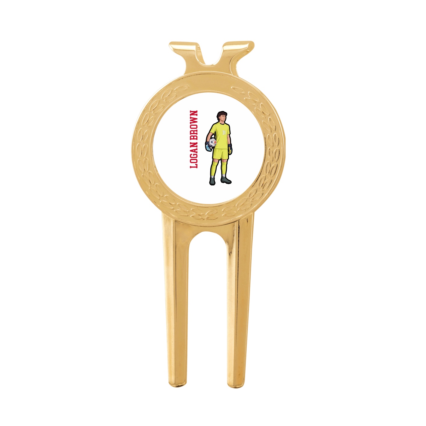 Divot Tool with Ball Marker — Name Vertical in Classic