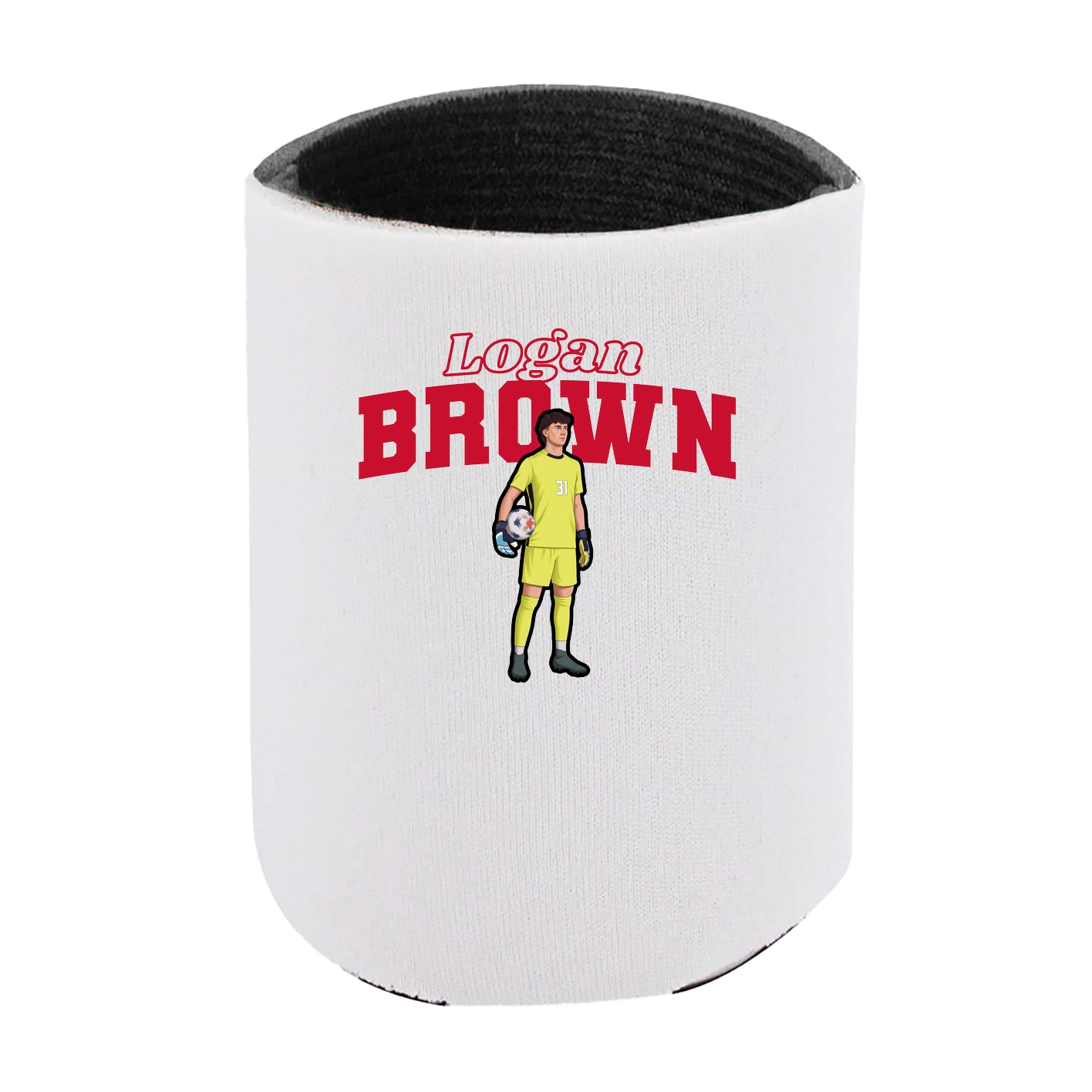 Can Holder — Name Arch in White