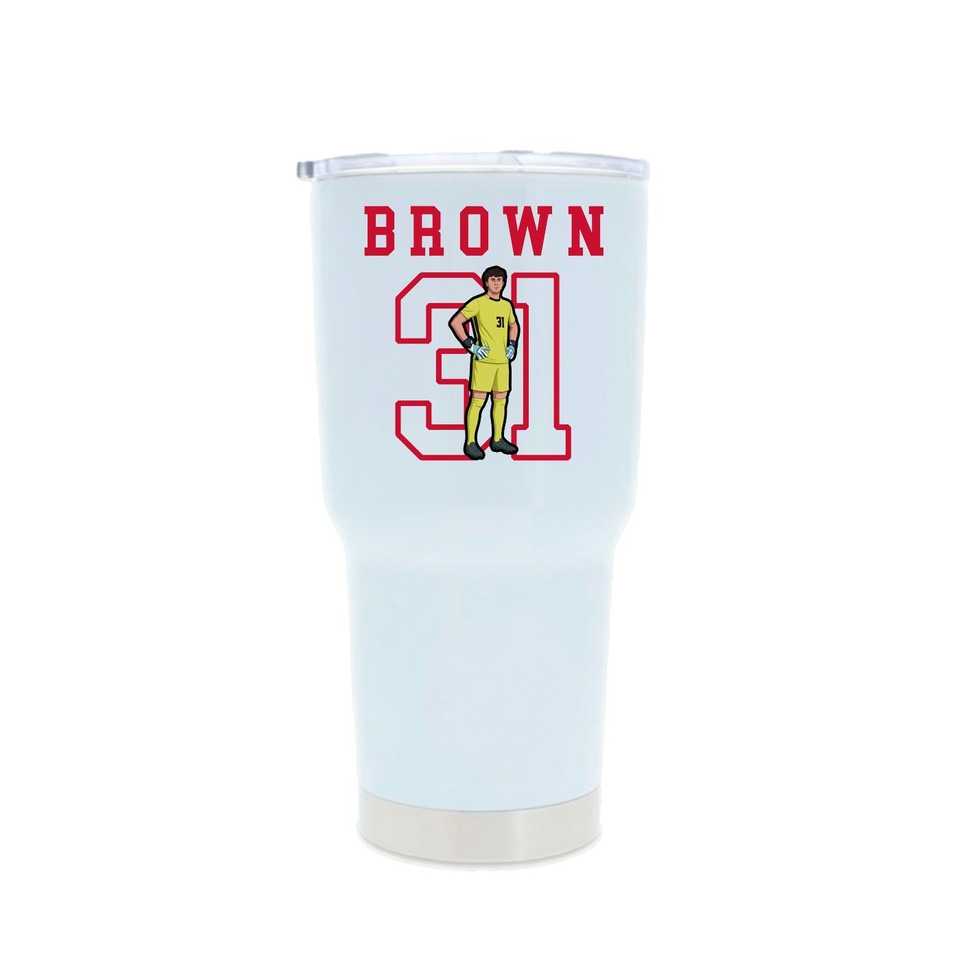 30oz Stainless Steel Tumbler — Shirsey in White