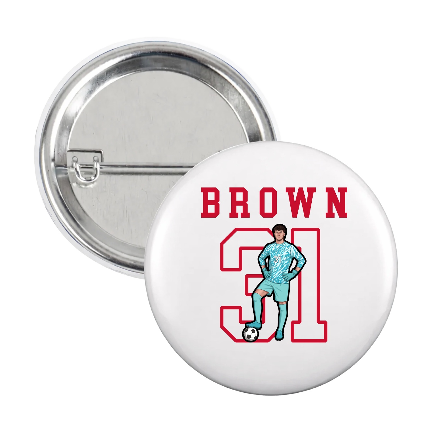 Game Day Button — Shirsey in White