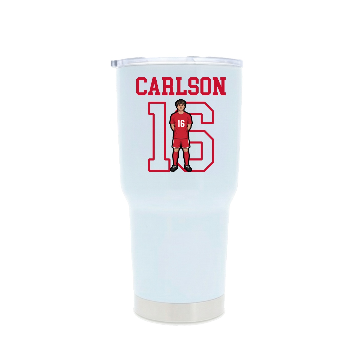 30oz Stainless Steel Tumbler — Shirsey in White