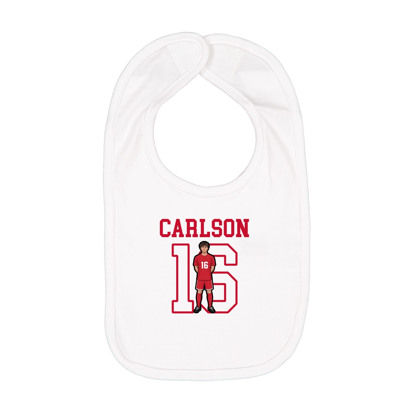 Infant Bib — Shirsey in White