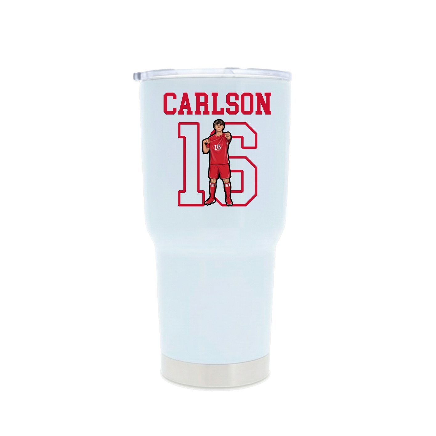 30oz Stainless Steel Tumbler — Shirsey in White