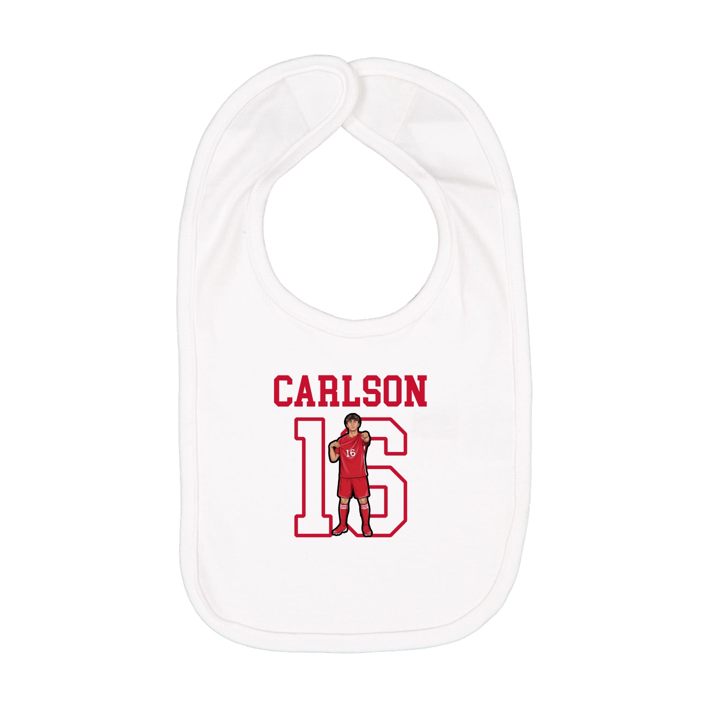 Infant Bib — Shirsey in White