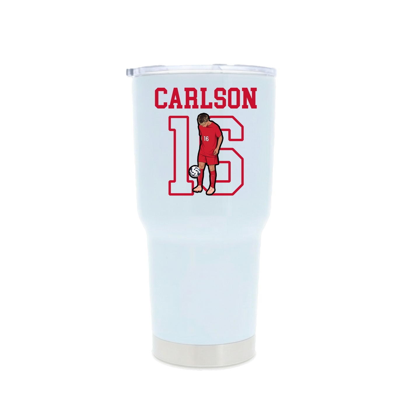 30oz Stainless Steel Tumbler — Shirsey in White