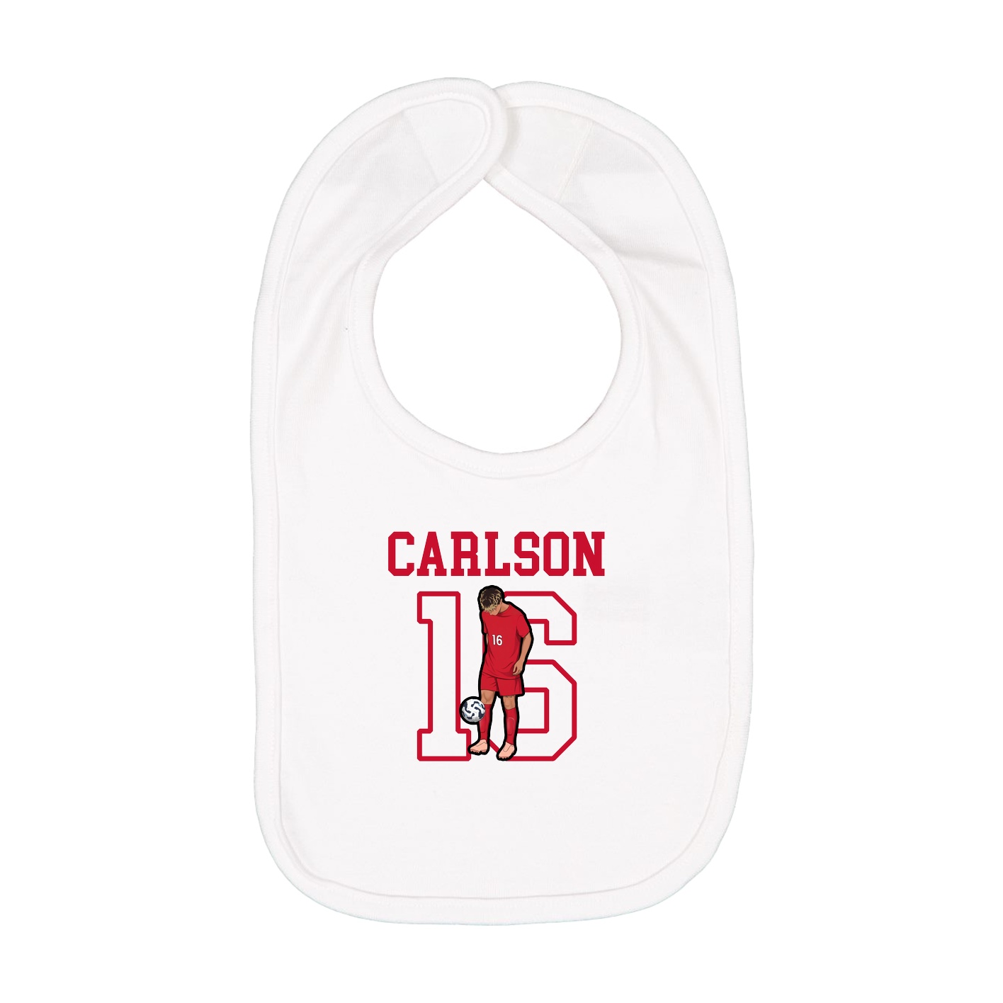 Infant Bib — Shirsey in White