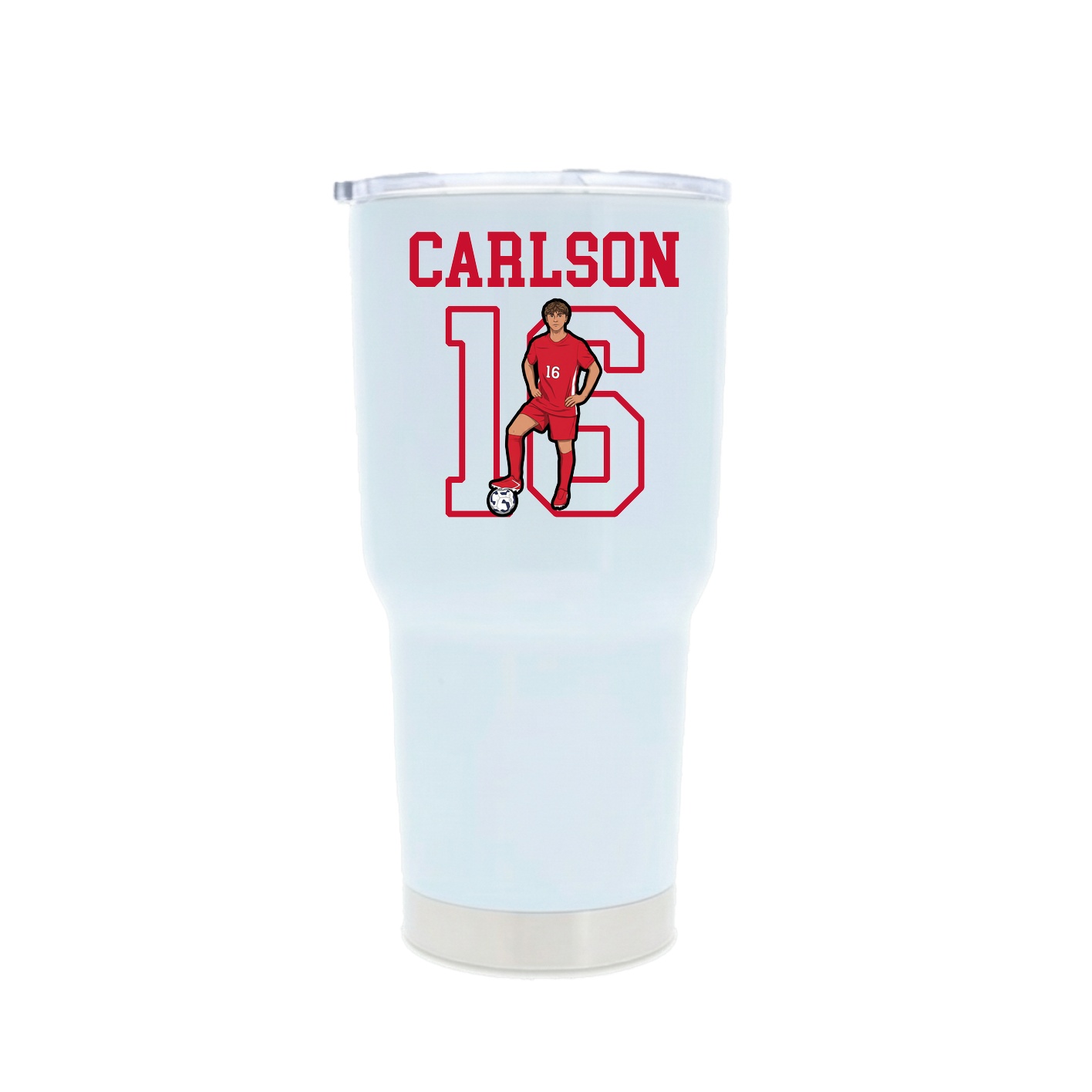 30oz Stainless Steel Tumbler — Shirsey in White