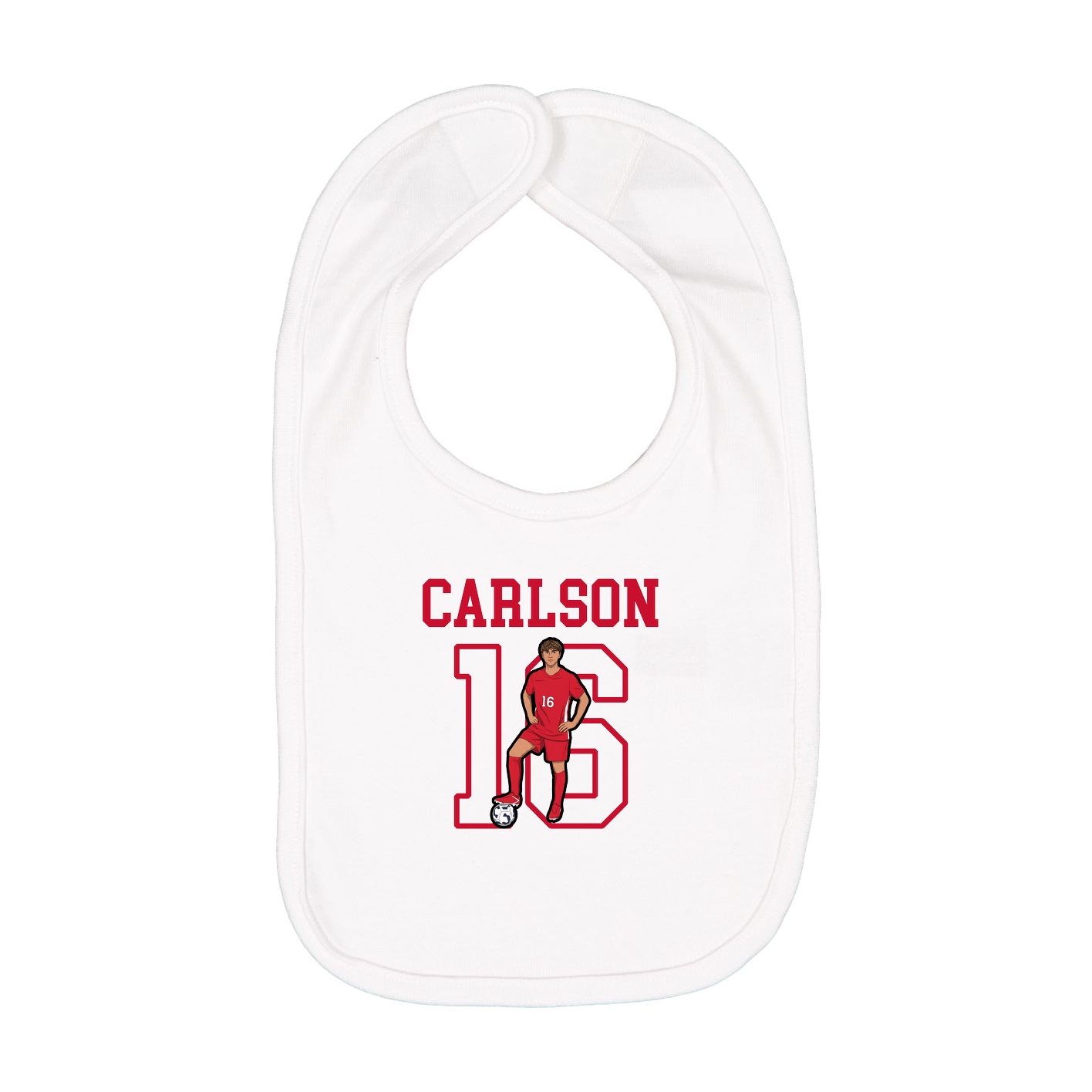 Infant Bib — Shirsey in White
