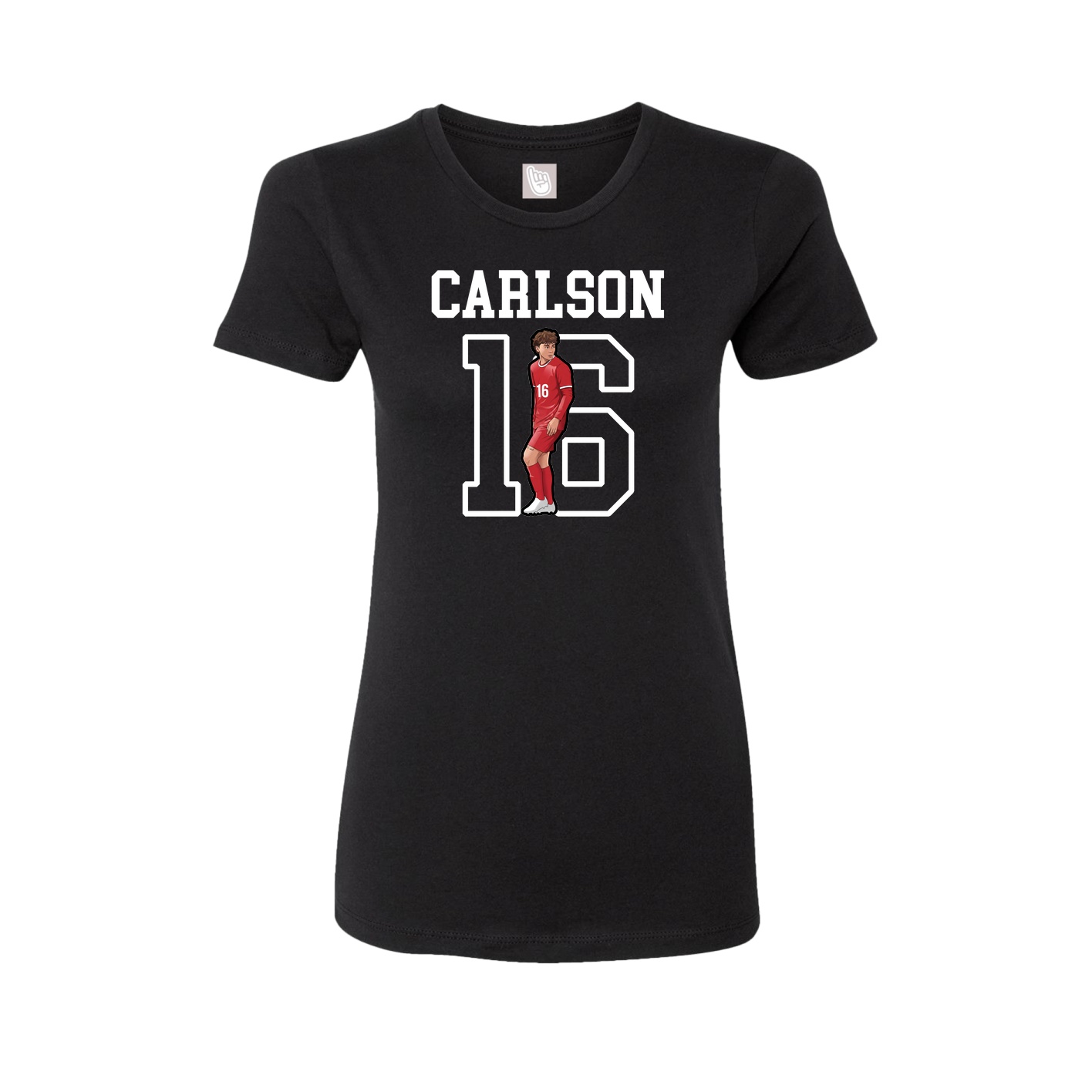 Fitted Women's Tee — Shirsey in Black