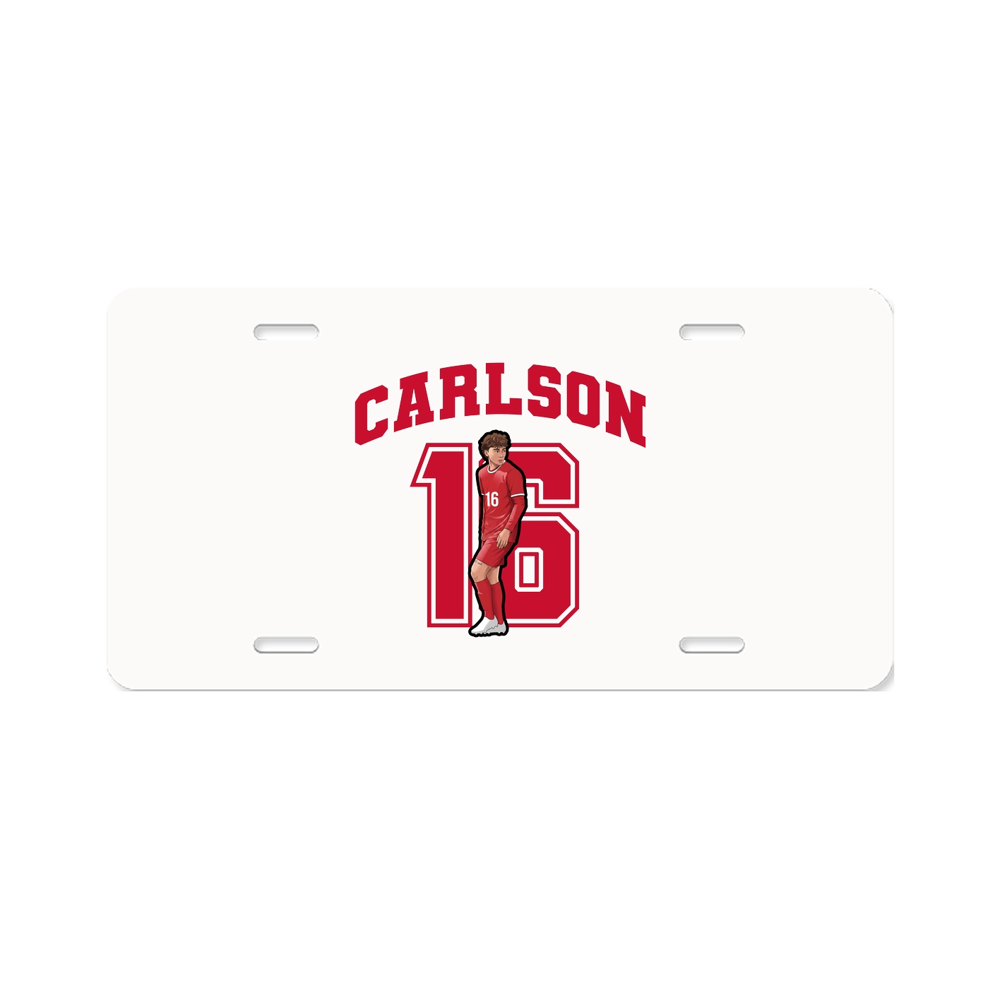 License Plate — Number in Classic