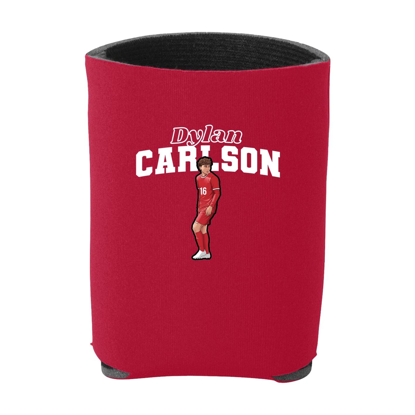 Can Holder — Name Arch in Red